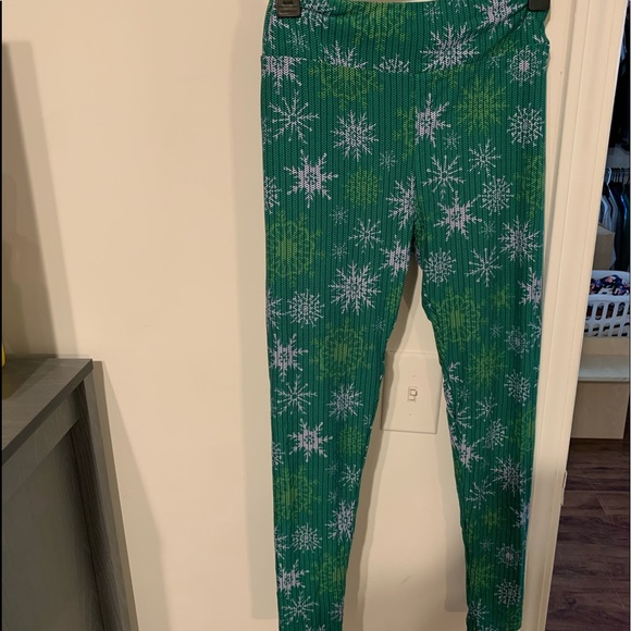 LuLaRoe Christmas Leggings size OS - Picture 1 of 1